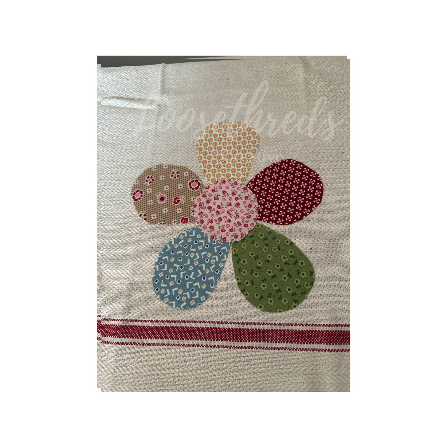 Vintage Scrappy Flower Kitchen Towel Set