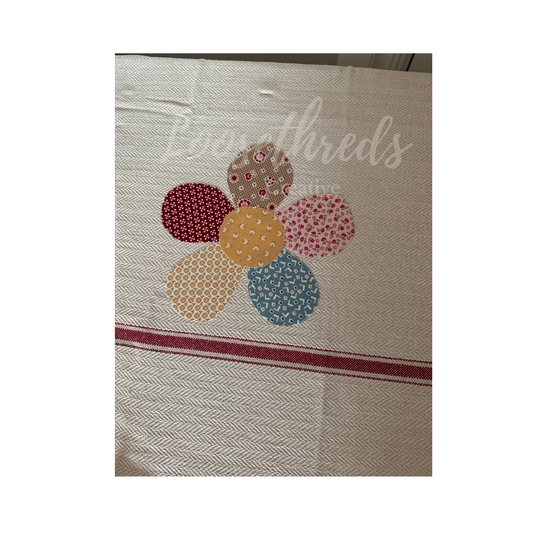 Vintage Scrappy Flower Kitchen Towel Set